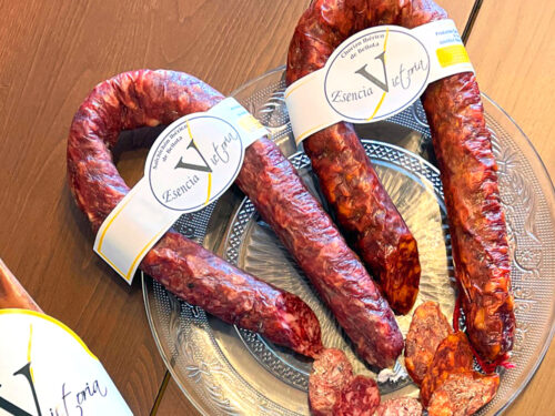 Longaniza de chorizo y salchichón ibérico
