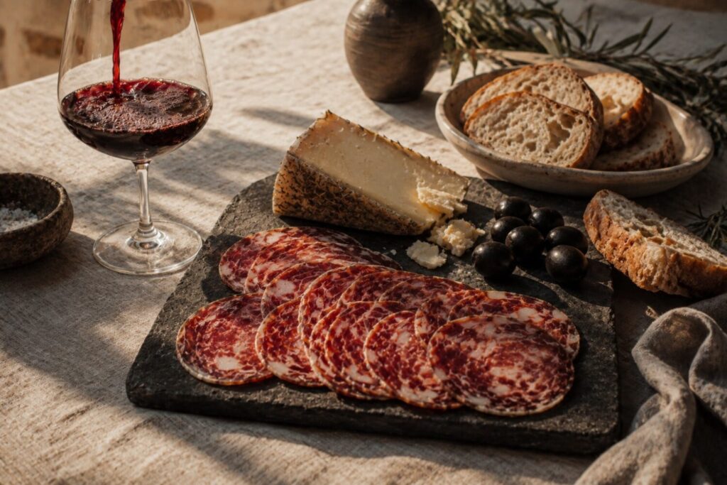 embutidos ibéricos: Morcón y queso